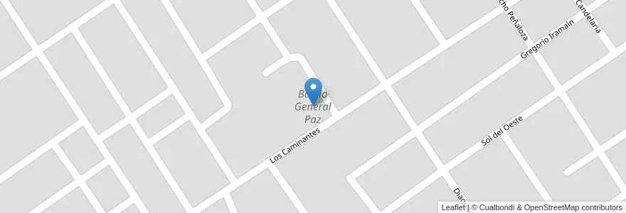 Mapa de ubicacion de Barrio General Paz en Argentinien, Santiago Del Estero, Departamento Capital, Santiago Del Estero.