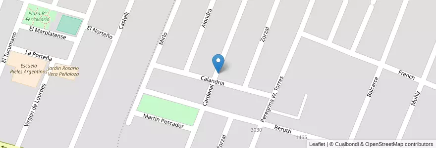 Mapa de ubicacion de Barrio Gonzalez Galiño en 阿根廷, 智利, Mendoza, Departamento Maipú, Distrito Luzuriaga, Maipú.