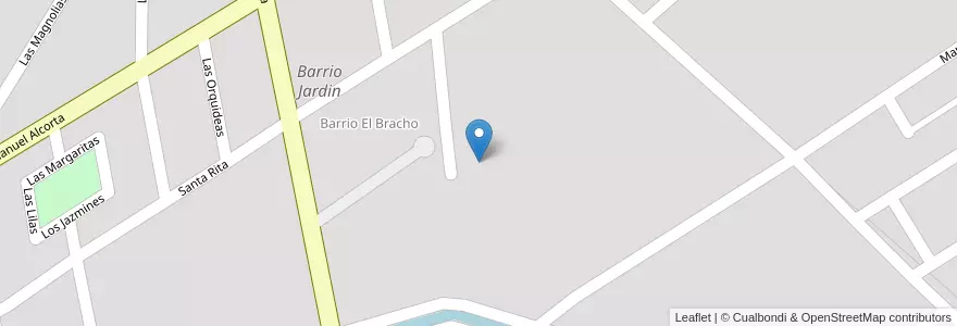 Mapa de ubicacion de Barrio Jardin en 阿根廷, Santiago Del Estero, Departamento Capital, Santiago Del Estero.