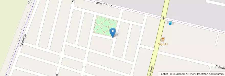 Mapa de ubicacion de Barrio Jardin Cristal en Argentinië, Chili, Mendoza, Departamento Maipú, Distrito Ciudad De Maipú, Maipú.