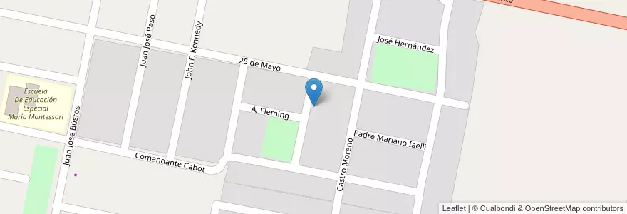 Mapa de ubicacion de Barrio Justo P. Castro 3 en Argentine, San Juan, Chili, Caucete.