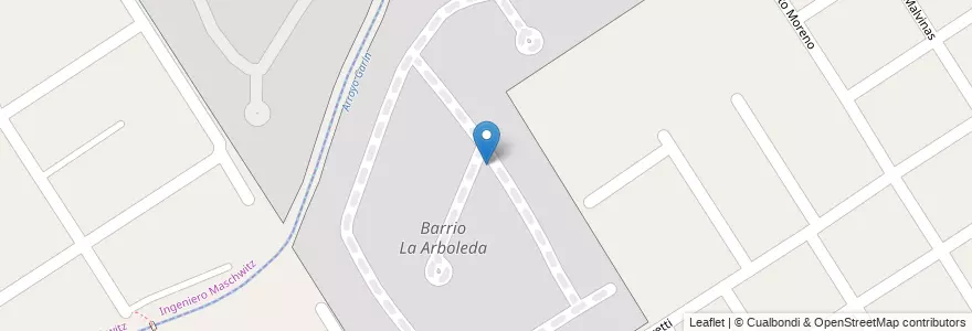 Mapa de ubicacion de Barrio La Arboleda en Argentine, Province De Buenos Aires, Partido De Escobar, Ingeniero Maschwitz, Garín.
