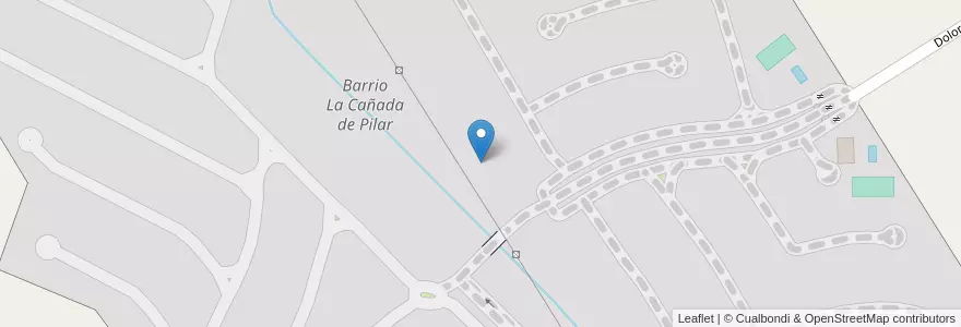Mapa de ubicacion de Barrio La Cañada de Pilar en アルゼンチン, ブエノスアイレス州, Partido Del Pilar, Pilar.