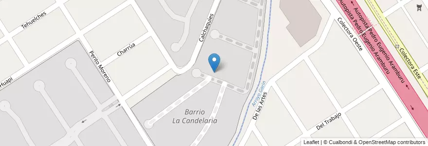 Mapa de ubicacion de Barrio La Candelaria en Arjantin, Buenos Aires, Partido De Escobar, Ingeniero Maschwitz, Garín.