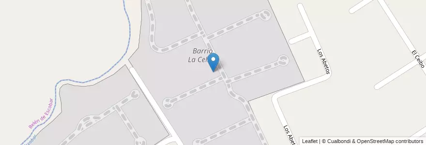 Mapa de ubicacion de Barrio La Celina en Argentina, Buenos Aires, Partido De Escobar, Ingeniero Maschwitz.