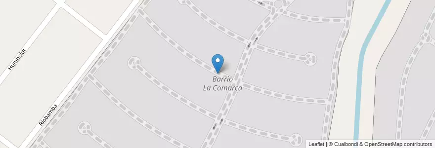 Mapa de ubicacion de Barrio La Comarca en 아르헨티나, 부에노스아이레스주, Partido De Tigre, General Pacheco.
