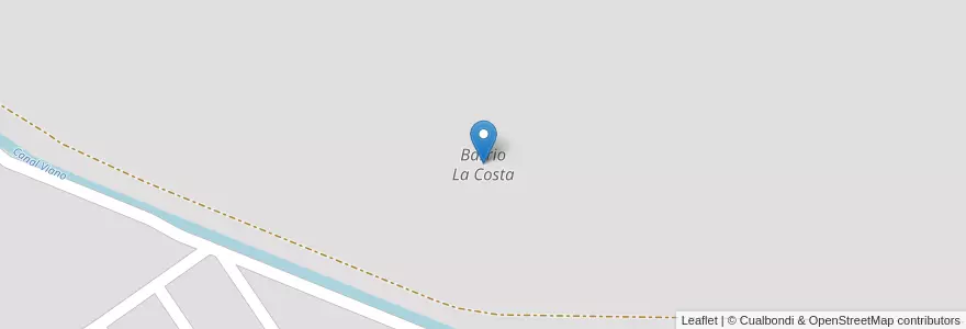 Mapa de ubicacion de Barrio La Costa en الأرجنتين, Santiago Del Estero, Departamento Capital, Santiago Del Estero.