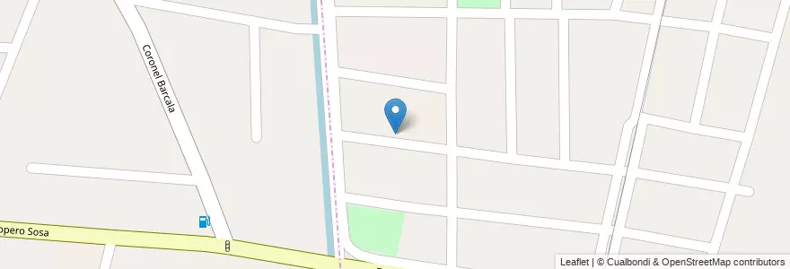 Mapa de ubicacion de Barrio Las Bodegas en Argentinien, Chile, Mendoza, Departamento Maipú, Distrito Coquimbito, Maipú.