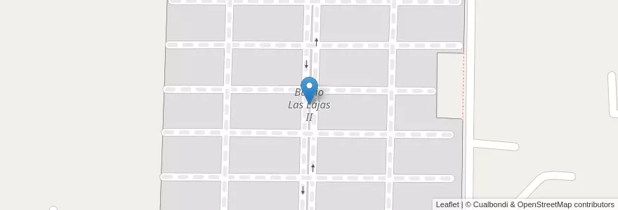 Mapa de ubicacion de Barrio Las Lajas II en Argentine, San Juan, Chili, Chimbas.