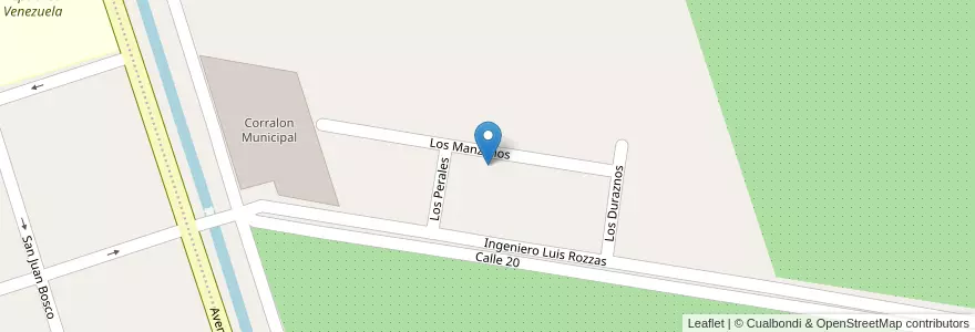 Mapa de ubicacion de Barrio Los Manzanos en Arjantin, Şili, Neuquén, Departamento Confluencia, Centenario.