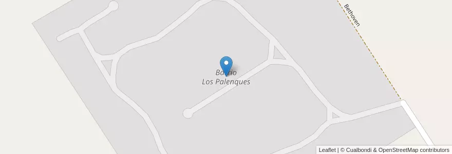Mapa de ubicacion de Barrio Los Palenques en آرژانتین, استان بوئنوس آیرس, Partido Del Pilar, Manzanares.