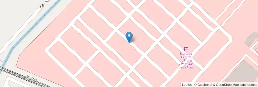 Mapa de ubicacion de Barrio Mercado Central, Ringuelet en Argentina, Buenos Aires, Partido De La Plata, Ringuelet.