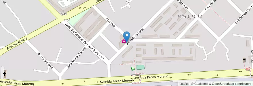 Mapa de ubicacion de Barrio Presidente Illia II, Flores en アルゼンチン, Ciudad Autónoma De Buenos Aires, ブエノスアイレス.