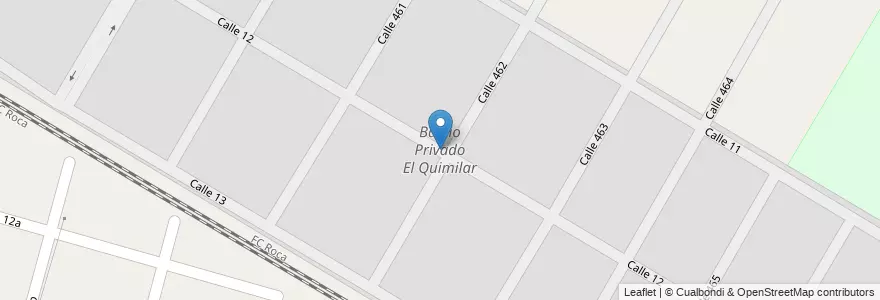 Mapa de ubicacion de Barrio Privado El Quimilar, Villa Elisa en Argentina, Buenos Aires, Partido De La Plata.