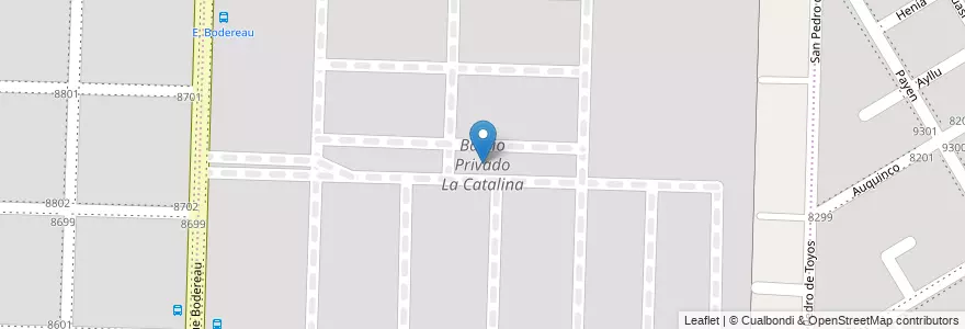 Mapa de ubicacion de Barrio Privado La Catalina en 아르헨티나, Córdoba, Departamento Capital, Pedanía Capital, Córdoba, Municipio De Córdoba.