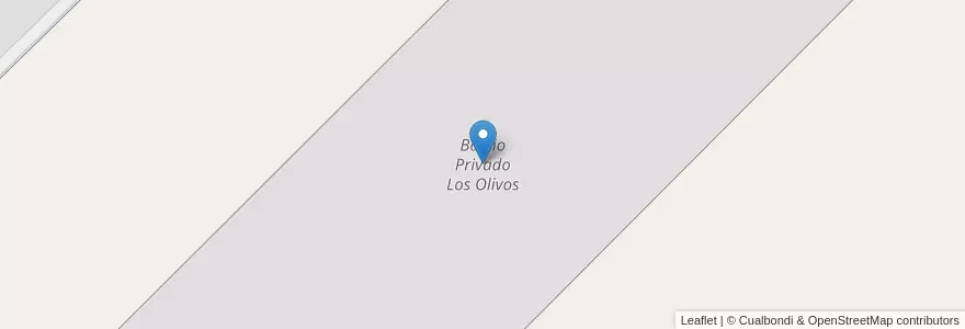 Mapa de ubicacion de Barrio Privado Los Olivos en アルゼンチン, リオネグロ州, Departamento Adolfo Alsina, Viedma.