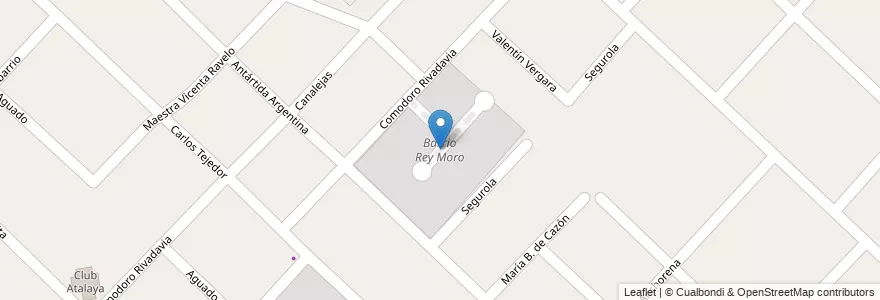 Mapa de ubicacion de Barrio Rey Moro en Argentine, Province De Buenos Aires, Partido De San Isidro, Boulogne Sur Mer.