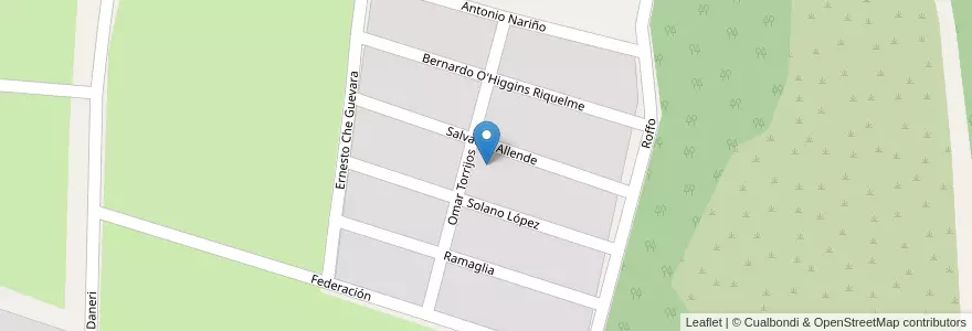 Mapa de ubicacion de Barrio Roffo en Аргентина, Междуречье, Departamento Gualeguaychú, Gualeguaychú, Gualeguaychú, Distrito Costa Uruguay Sur.