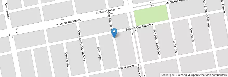Mapa de ubicacion de BARRIO SAINT GERMES en Argentine, Santiago Del Estero, Departamento Capital, Santiago Del Estero.
