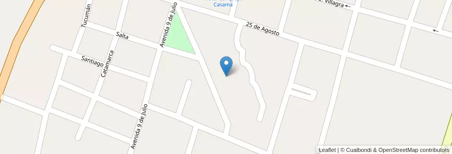 Mapa de ubicacion de Barrio San Agustin en الأرجنتين, Catamarca, Departamento Santa María, Municipio De Santa María, Santa María.