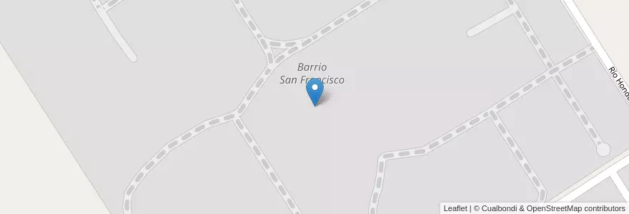 Mapa de ubicacion de Barrio San Francisco en Argentina, Buenos Aires, Partido Del Pilar, Manzanares.
