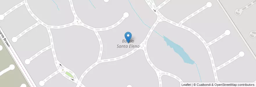 Mapa de ubicacion de Barrio Santa Elena en アルゼンチン, ブエノスアイレス州, Partido Del Pilar, Zelaya.