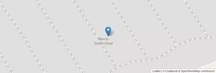 Mapa de ubicacion de Barrio Santa Irene en Argentina, Buenos Aires, Partido De Luján.