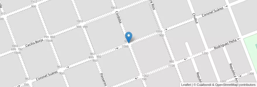 Mapa de ubicacion de Barrio Santa Teresa en Argentinië, Buenos Aires, Partido De Carlos Casares, Carlos Casares.