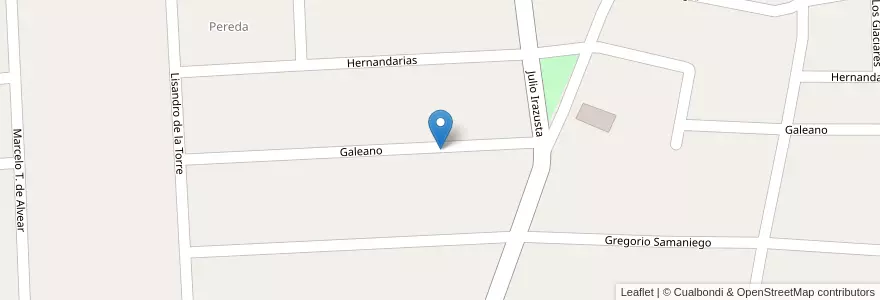Mapa de ubicacion de Barrio suburbio sur en アルゼンチン, エントレ・リオス州, Departamento Gualeguaychú, Gualeguaychú, Gualeguaychú, Distrito Costa Uruguay Sur.
