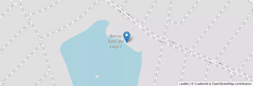 Mapa de ubicacion de Barrio Talar del Lago I en Arjantin, Buenos Aires, Partido De Tigre, General Pacheco.