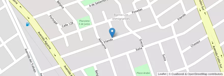 Mapa de ubicacion de Barrio Universitario en آرژانتین, Santiago Del Estero, Departamento Capital, Santiago Del Estero.