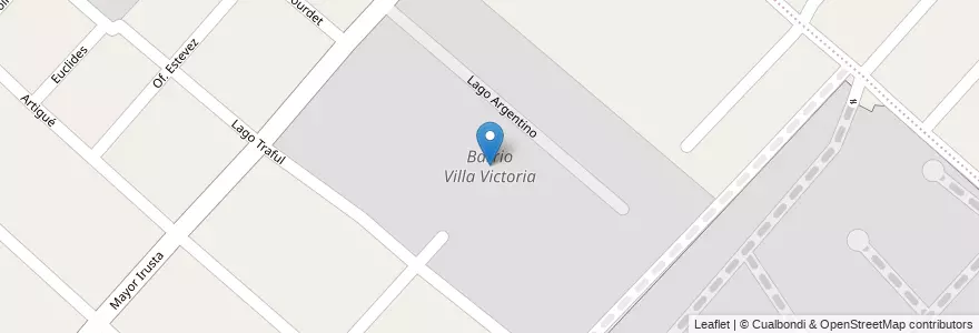 Mapa de ubicacion de Barrio Villa Victoria en Argentinië, Buenos Aires, Partido De San Miguel, Bella Vista.