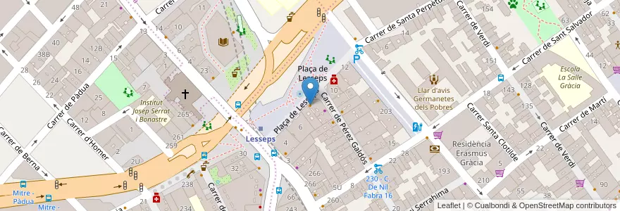 Mapa de ubicacion de Bart - ful en Испания, Каталония, Барселона, Барселонес, Барселона.