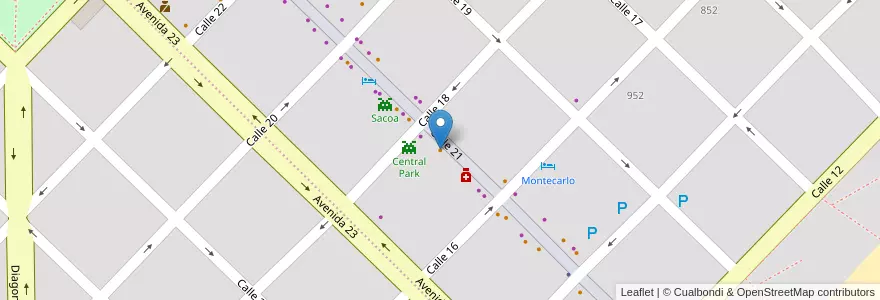 Mapa de ubicacion de Bartolo en Arjantin, Buenos Aires, Partido De General Alvarado, Miramar.