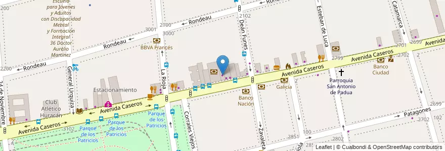 Mapa de ubicacion de Bartolome 25, Parque Patricios en الأرجنتين, Ciudad Autónoma De Buenos Aires, Comuna 4, Buenos Aires.
