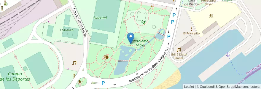Mapa de ubicacion de Bartolomé Mitre en آرژانتین, استان انتره ریوس, Departamento Concordia, Distrito Suburbios, Concordia.