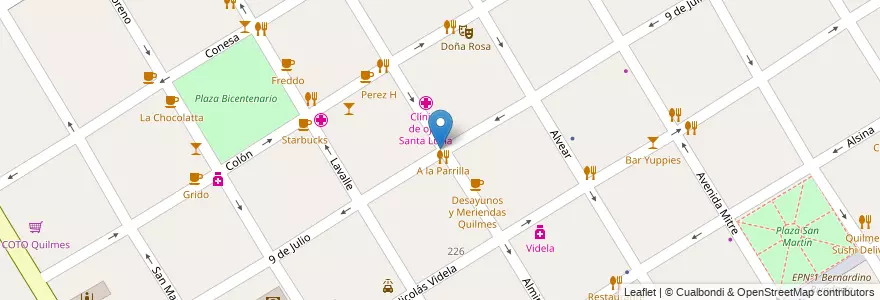 Mapa de ubicacion de Barullo en Arjantin, Buenos Aires, Partido De Quilmes, Quilmes.