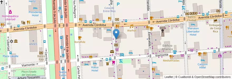 Mapa de ubicacion de Baruno, San Nicolas en Argentina, Ciudad Autónoma De Buenos Aires, Comuna 1, Buenos Aires.