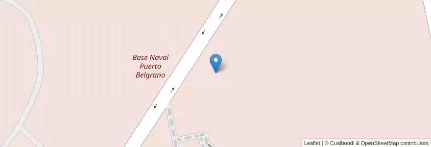 Mapa de ubicacion de Base Naval Puerto Belgrano en Arjantin, Buenos Aires, Partido De Coronel De Marina Leonardo Rosales.