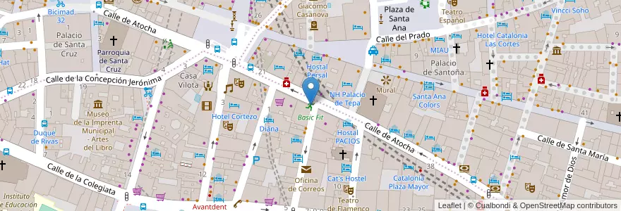 Mapa de ubicacion de Basic Fit en Испания, Мадрид, Мадрид, Área Metropolitana De Madrid Y Corredor Del Henares, Мадрид.