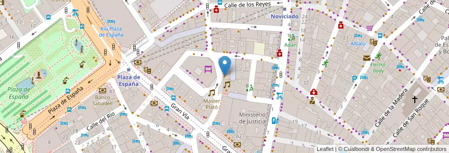 Mapa de ubicacion de Basico en Испания, Мадрид, Мадрид, Área Metropolitana De Madrid Y Corredor Del Henares, Мадрид.