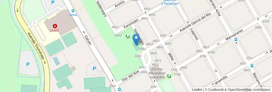 Mapa de ubicacion de Basquet La Copita, Saavedra en Argentina, Ciudad Autónoma De Buenos Aires, Comuna 12, Buenos Aires.