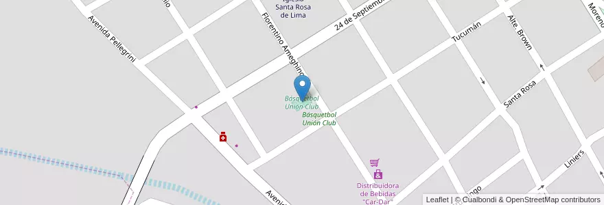 Mapa de ubicacion de Básquetbol Unión Club en Argentina, Córdoba, Departamento Cruz Del Eje, Municipio De Cruz Del Eje, Pedanía Cruz Del Eje, Cruz Del Eje.