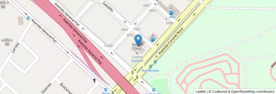 Mapa de ubicacion de Basura Cero, Villa Riachuelo en アルゼンチン, Ciudad Autónoma De Buenos Aires, ブエノスアイレス, Comuna 8.