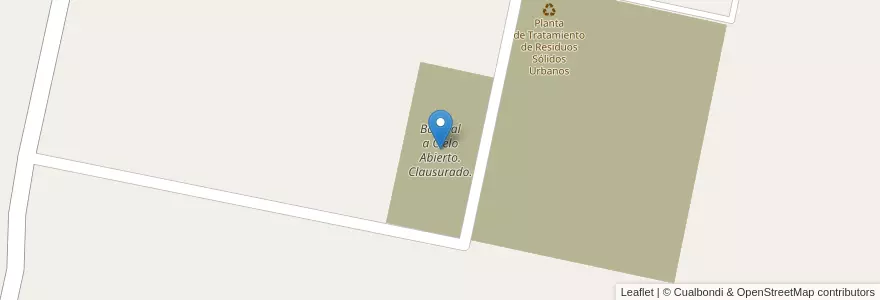 Mapa de ubicacion de Basural a Cielo Abierto. Clausurado. en Аргентина, Кордова, Departamento Marcos Juárez, Pedanía Saladillo.