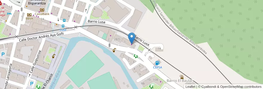 Mapa de ubicacion de Basurto en España, Euskadi, Bizkaia, Enkarterri, Zalla.