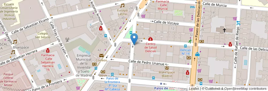 Mapa de ubicacion de BATALLA DEL SALADO, CALLE, DE LA,2 en Spagna, Comunidad De Madrid, Comunidad De Madrid, Área Metropolitana De Madrid Y Corredor Del Henares, Madrid.