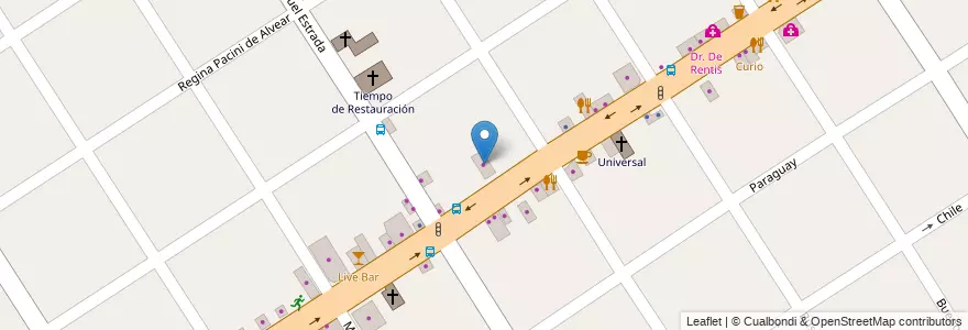 Mapa de ubicacion de Baterias Norte en Argentina, Buenos Aires, Partido De Tigre, Don Torcuato.