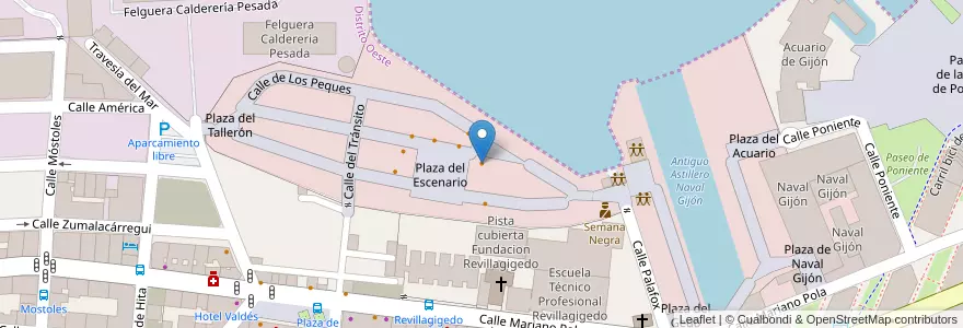 Mapa de ubicacion de Baypass en スペイン, アストゥリアス州, アストゥリアス州, Gijón/Xixón.