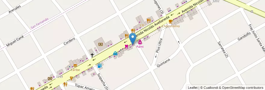 Mapa de ubicacion de Bazar Elena en Arjantin, Buenos Aires, Partido De San Fernando, Victoria.
